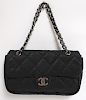 Chanel Quilted Canvas Handbag