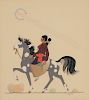 Gerald Nailor, Indian Woman on Horseback