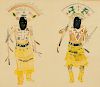 Unknown, Hopi, Two Kachina Dancers