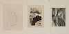 Henri de Toulouse-Lautrec 3 lithographs