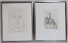 Picasso and Dali, 2 Etchings, Plate Signed