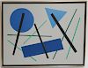 Randall De Leeuw, Geometry, mixed media on canvas