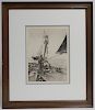 Phillip Kappel -  "Off The Grand Banks" Etching