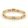 Tiffany & Co Gatelink 14k Gold Curved Bar Bracelet