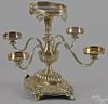 Mappin Brothers silver plated epergne, 12'' h.