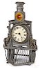 Ansonia figural train locomotive novelty clock