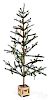 German feather Christmas tree with glass garland