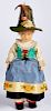Lenci child felt doll in an ethnic costume