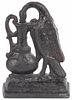 Cast iron bird and ewer doorstop, 19th c., 11'' h.