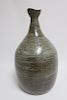 Jane Purshall Large Green Earthenware Vase