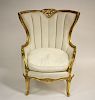 Louis XV Style Giltwood Bergere, 19th/20th C.