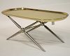 Art Deco Style Brass and Metal Coffee Table