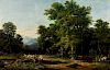 Attribuito a Massimo d'Azeglio (Torino 1798 - 1866)- Due paesaggi di campagna