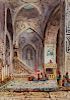 Gabriele Carelli (Napoli 1820-Londra 1900)  - Fedeli in preghiera in una moschea