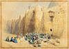 William Henry Bartlett (Londra 1809-Malta 1854)  - Israele, il Convento di Santa Caterina sul Monte Sinai