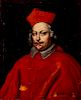 Scuola romana, secolo XVII- Portrait of a cardinal