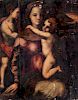 Scuola toscana, secolo XVI- Madonna and Child with the Infant Saint John the Baptist
