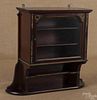Mahogany hanging cupboard, early 20th c., with or