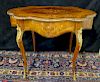 LOUIS XV STYLE MARQUETRY INLAID CENTER TABLE 