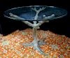CONTEMPORARY BRONZE TREE FIGURAL DINING TABLE