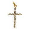 Tiffany &amp; Co 14K Gold Diamond Cross Pendant
