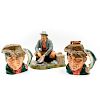3 ROYAL DOULTON FISHERMEN FIGURINE AND CHARACTERS