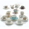 25 PIECES OF FINE CHINA TEA CUPS, SAUCERS, CREAMERS