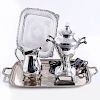 4 PIECE ORNATE SILVERPLATED SERVING SET