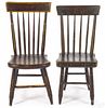 Two Pennsylvania painted youth chairs, 19th c.