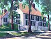 Rachel A. Farrington Oil on Canvas Board "100 Main Street - Nantucket"