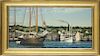 Forrest Anderson Rodts Oil on Canvas "Nantucket Harbor View"