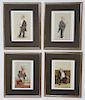 Four Matted and Framed Vanity Fair Lithographs of Prominent Gentlemen