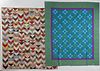 Two patchwork quilts, 20th c., to include a nine