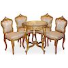 (5 Pc) Antique French Furniture Set