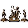 Dore Bronze Imperial Clock Set