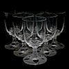 (6 Pc) Lalique Crystal Wine Glasses