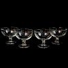 (4) Luminarc Footed crystal bowls
