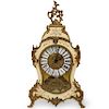 Italian Wood and Bronze Mantel Clock