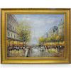 Large Signed Parisian Oil Painting