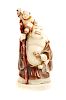 Carved Ivory Chinese Buddha and Boys