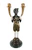 Large BLACKAMOOR Figural Two Light Candlestick