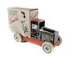 French Tin Litho La Gaine Scandale Delivery Truck