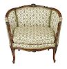 French Louis XV Style Oversize Bergere / Armchair
