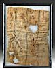 Large Framed Egyptian Coptic Textile Fragment