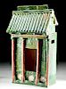 Chinese Ming Dynasty Ceramic Temple for Tomb
