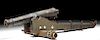 19th C. American Iron Cannon w/ 20th C. Wooden Cart