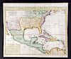 1719 Henri Chatelain Map of Mexico and Florida