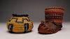 Apache moccasin-shaped small container and basket