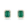 Orianne Emerald and Diamond Earrings