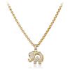 Chopard Happy Diamond Elephant Pendant Necklace